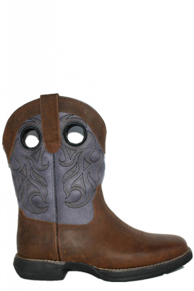 Roper Mens 11" Pull-On Faux Leather Western Boots