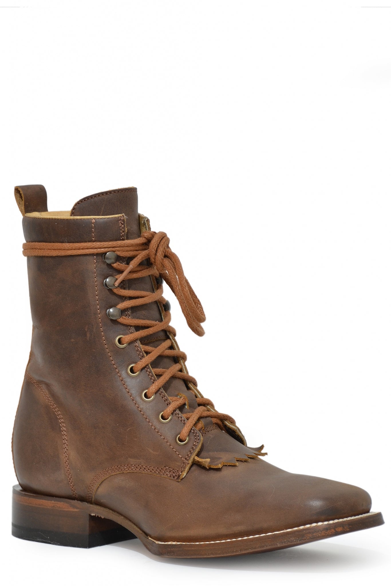 Roper Mens Lacer Leather Outsole Boots