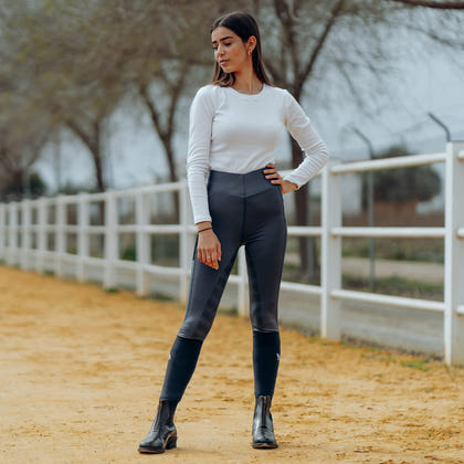 Horze Ladies Selena Sporty Riding Tights with Mesh Lower Leg