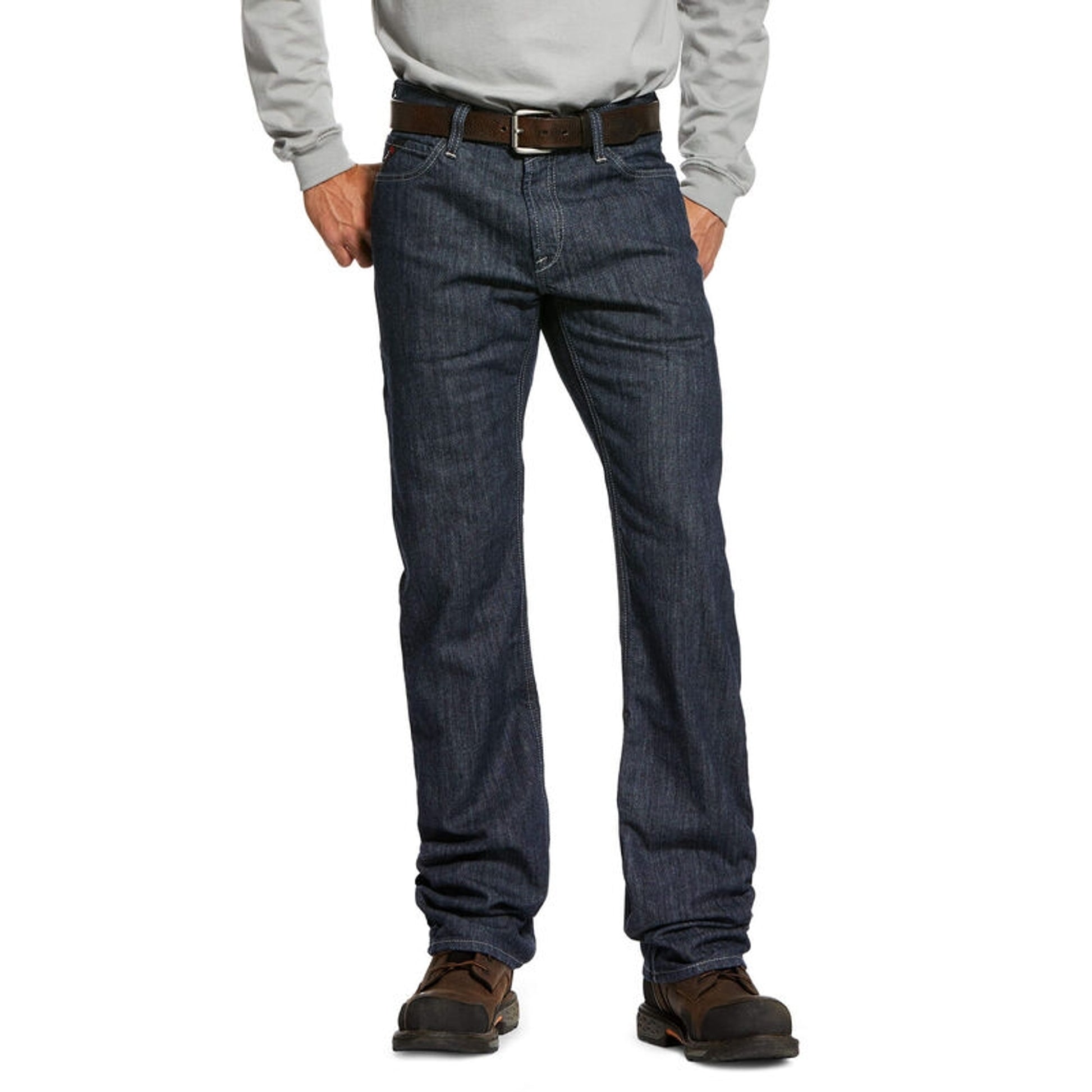 Ariat Mens FR M4 Low Rise Armor Stretch Boot Cut Jeans
