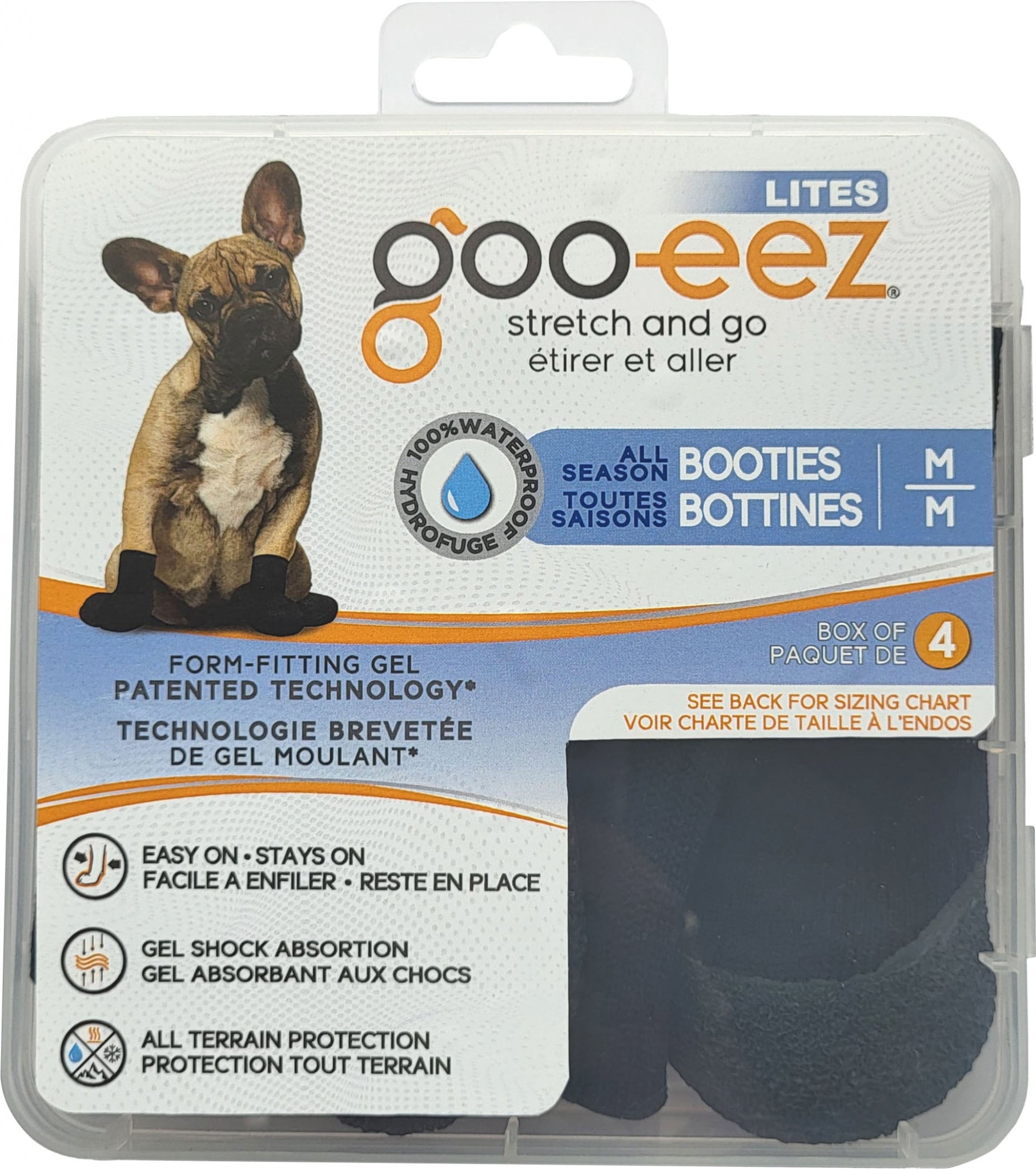 Goo-Eez Lites All Season Terrain Dog Booties - 4 P