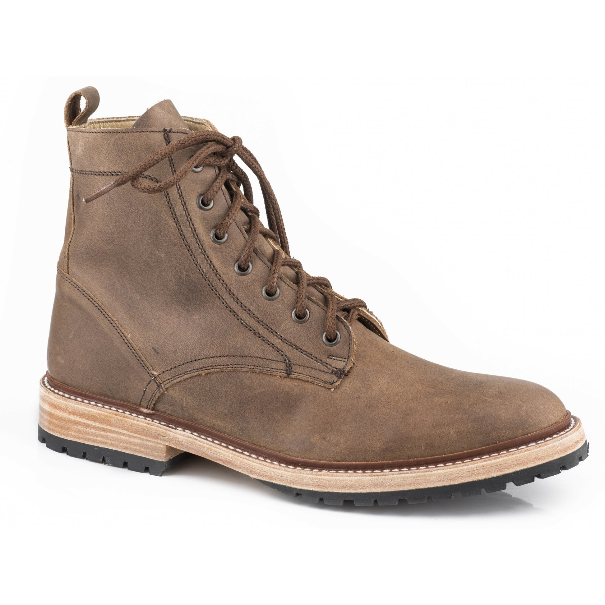 Stetson Mens All Over Leather Chukka Boots