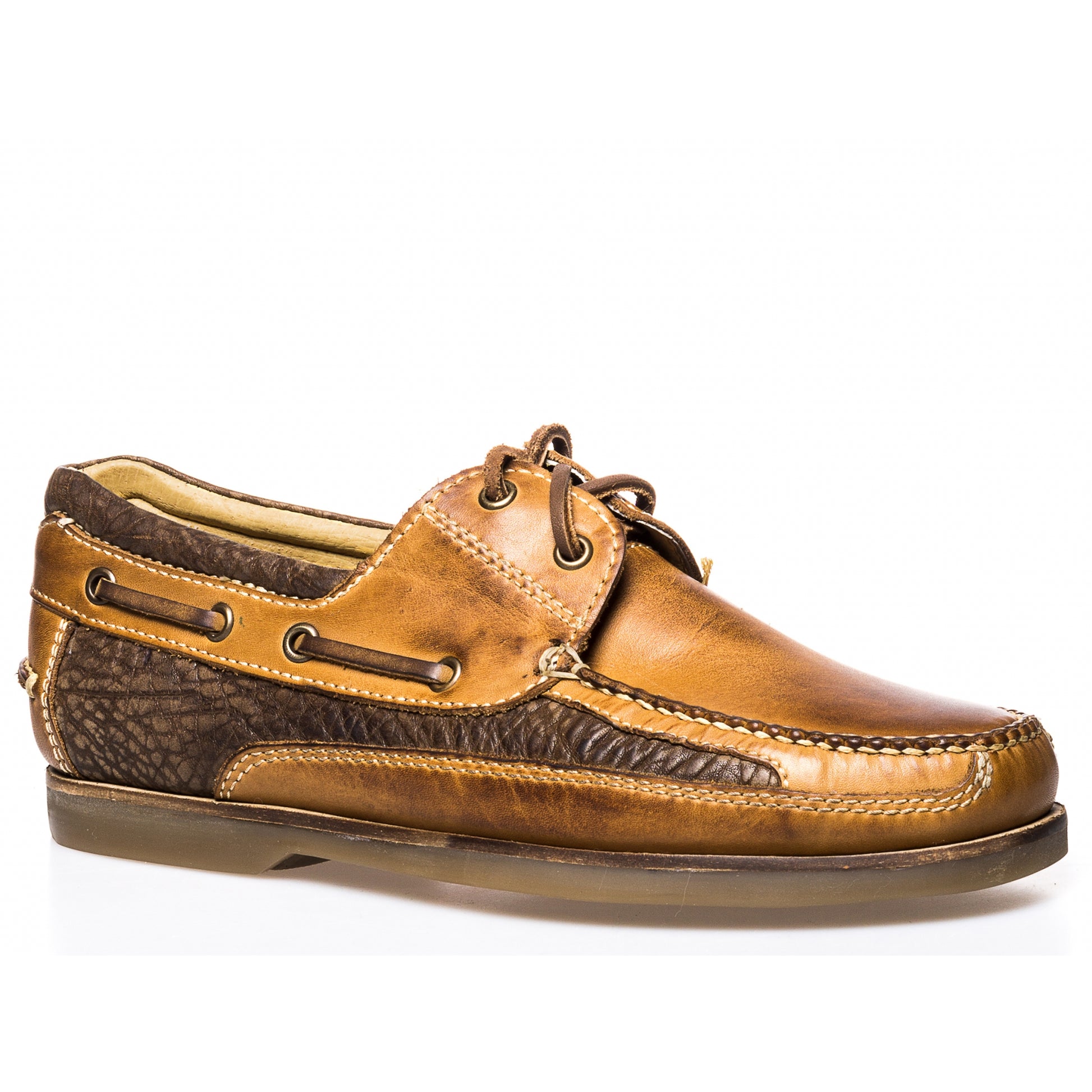 Stetson Mens Dillon Leather Boat Shoes