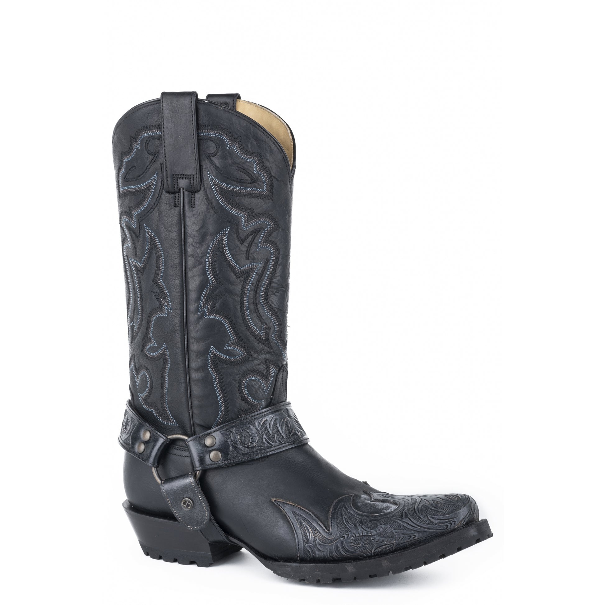 Stetson Mens Outlaw Sciver Biker Lug Sole Boots
