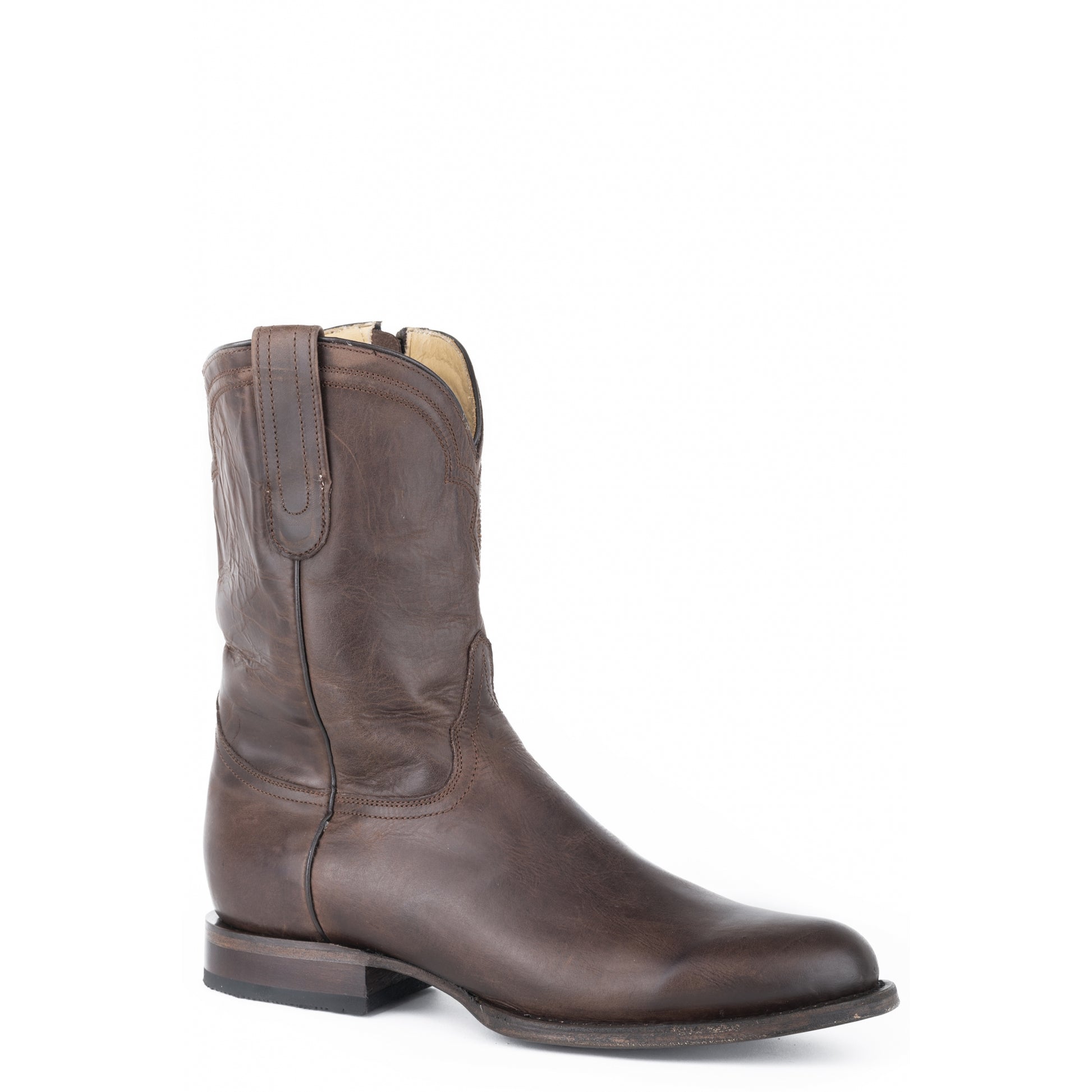 Stetson Mens Rancher Zip Wide R Toe Boots
