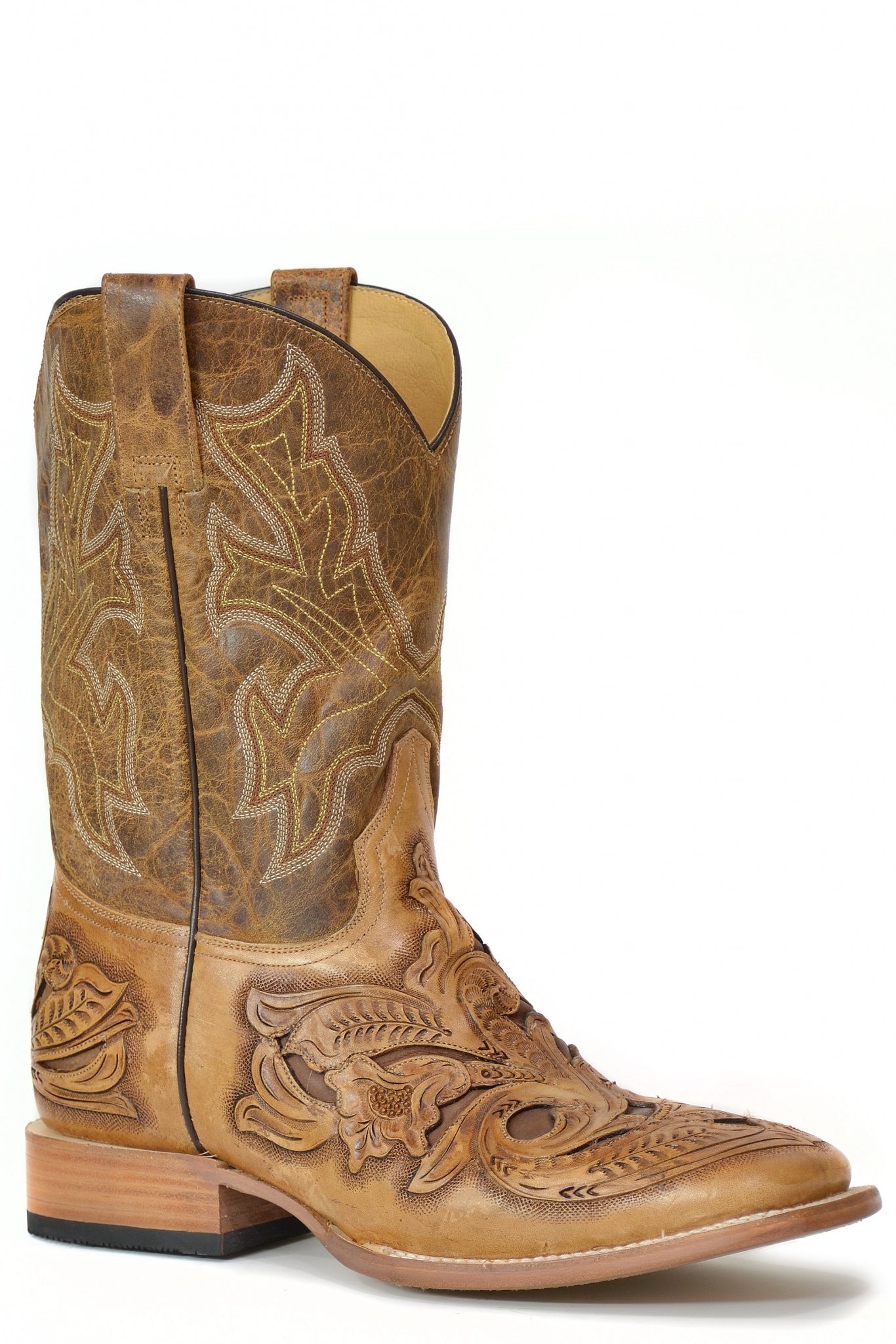 Stetson Mens Wicks Square Toe TRU-X Insole Boots