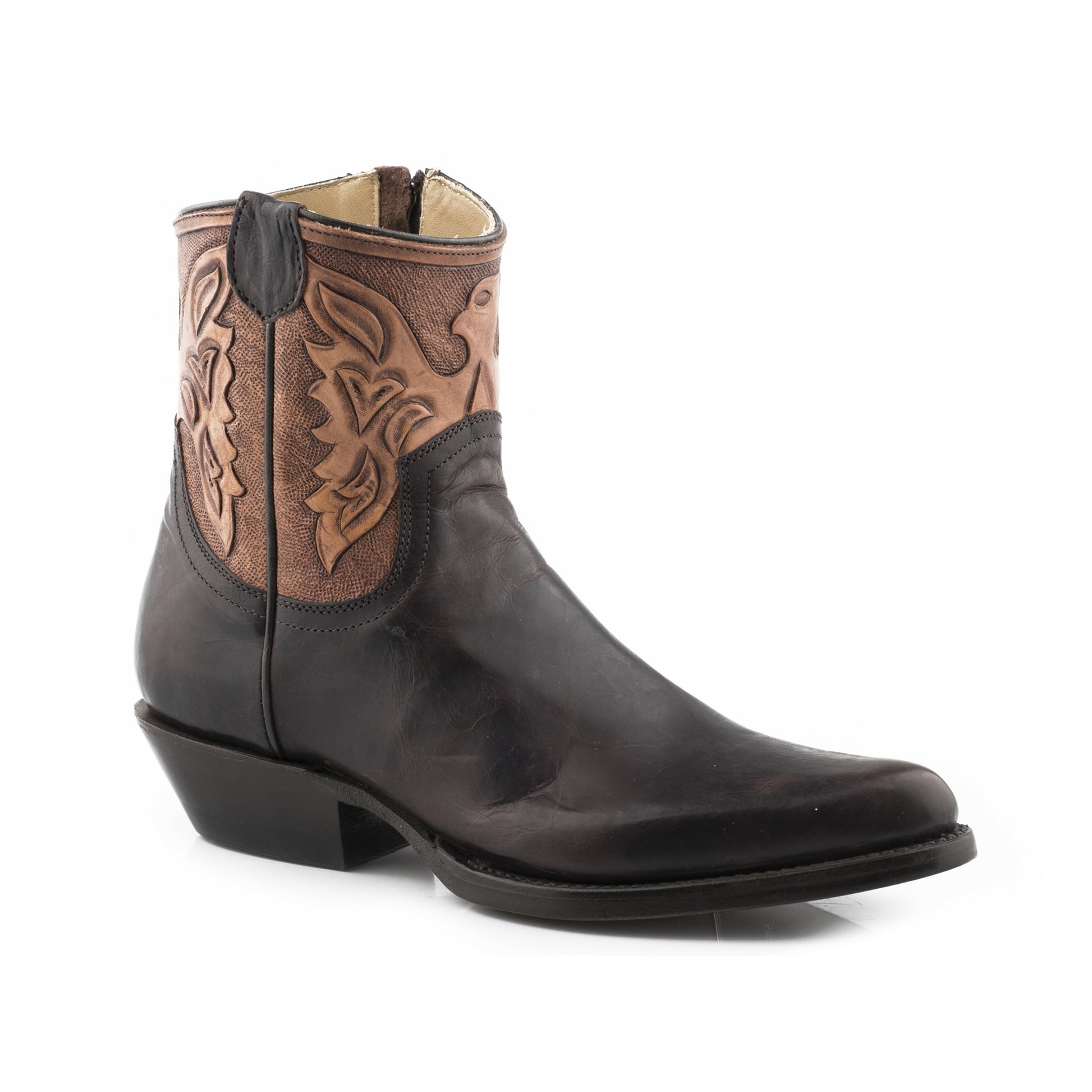 Stetson Ladies Tucson Snip Toe Leather Sole Boots