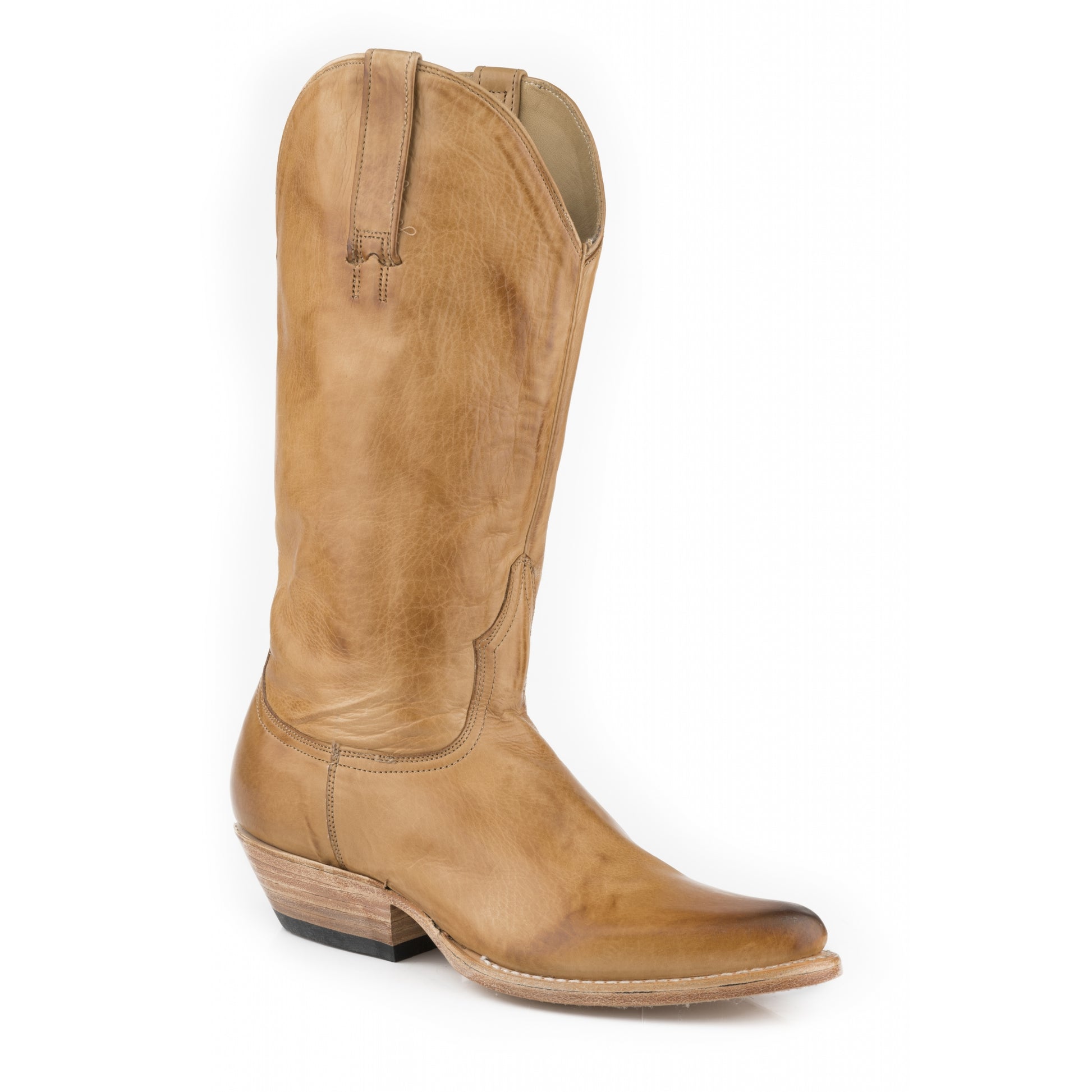 Stetson Ladies Darby Snip Toe 13" Shaft Leather Sole Boots