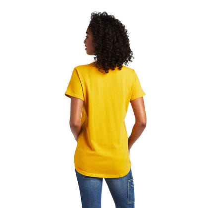 Ariat Ladies Rebar Cotton Strong V-Neck Short Slee