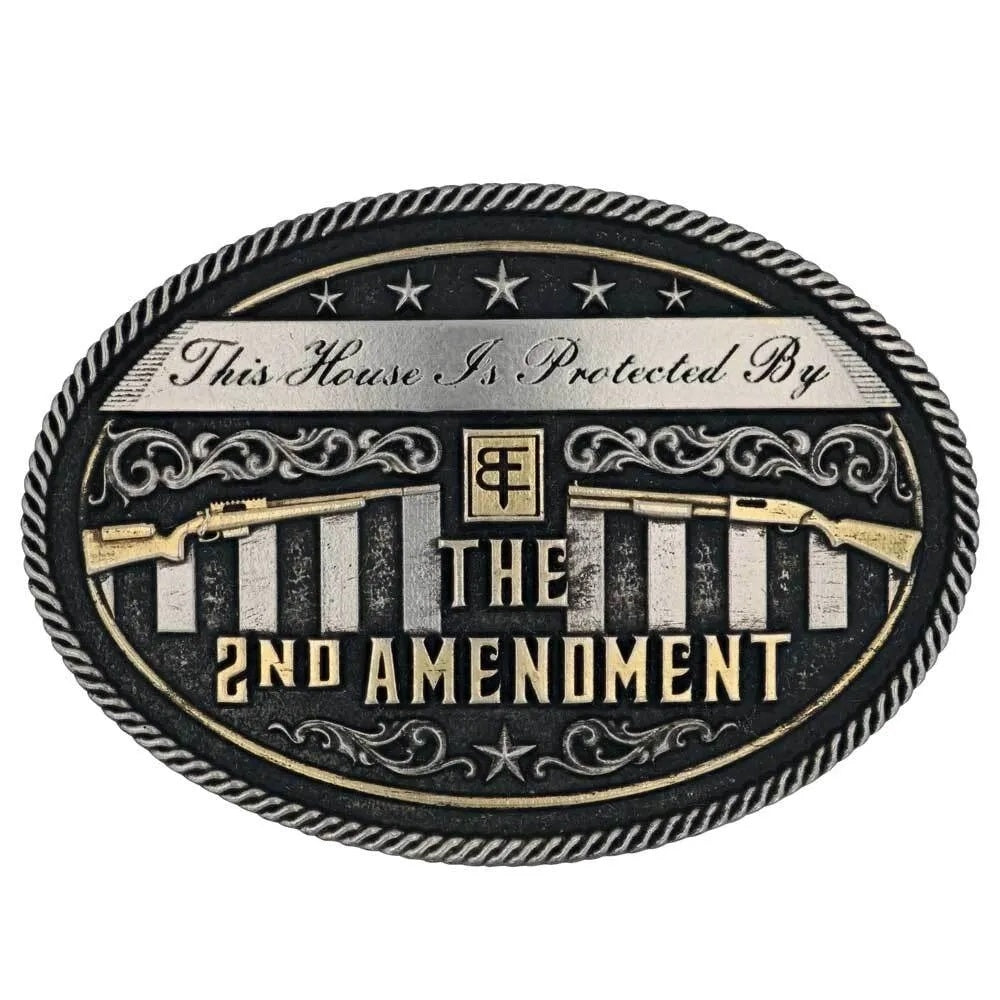 Montana Silversmiths Protected House Warrior Collection Attitude Buckle