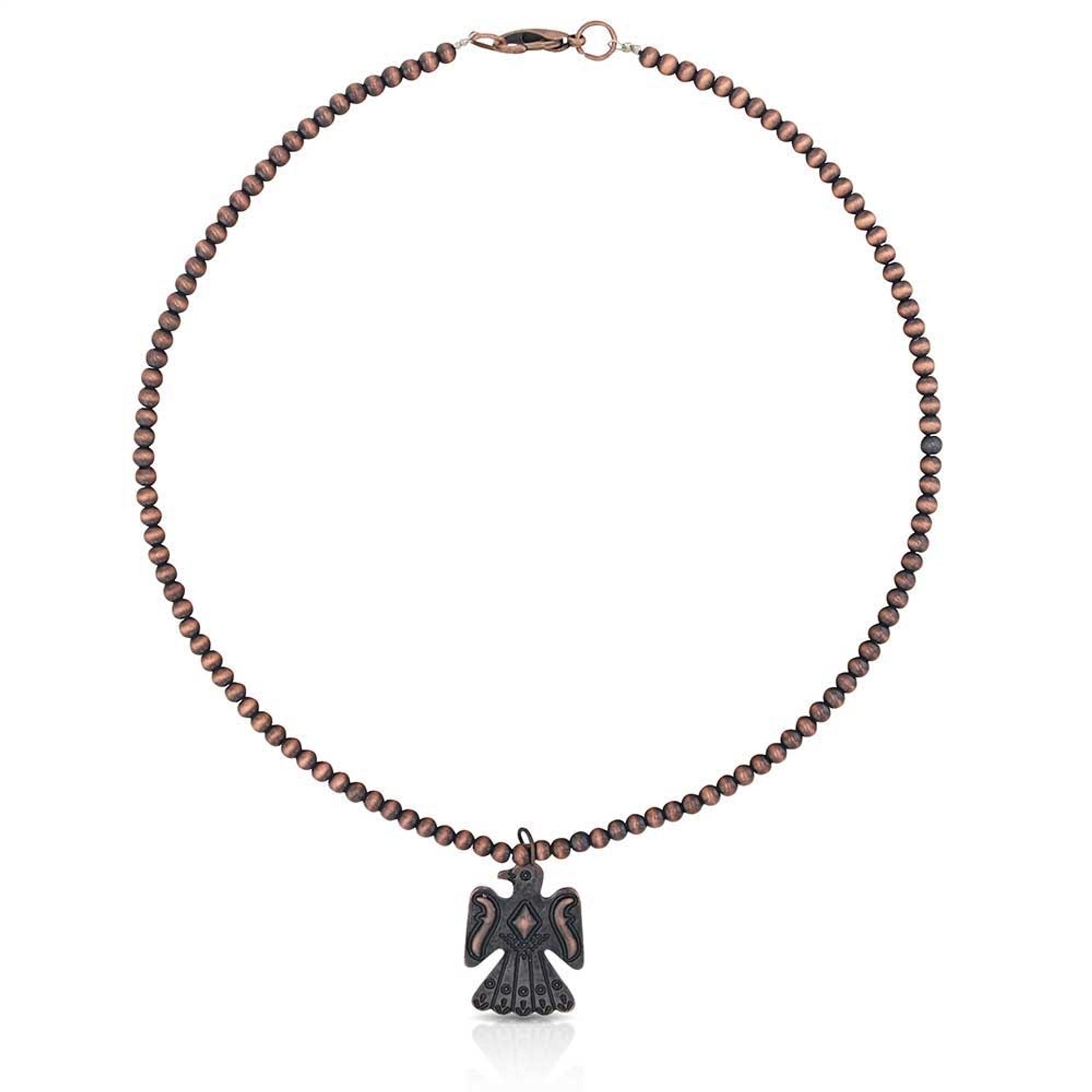 Montana Silversmiths Bronze Thunderbird Beaded Attitude Necklace