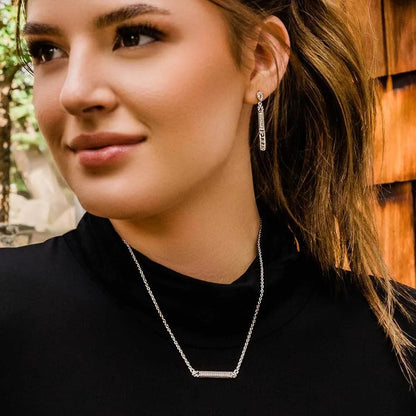 Montana Silversmiths Setting The Crystal Bar Earrings