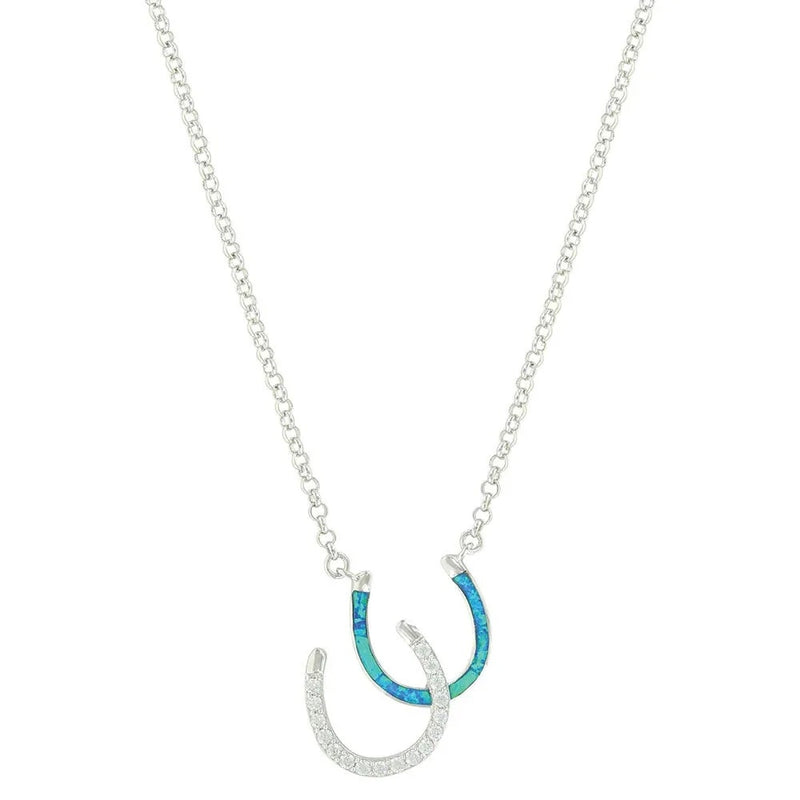 Montana Silversmiths River Lights Double Horseshoe