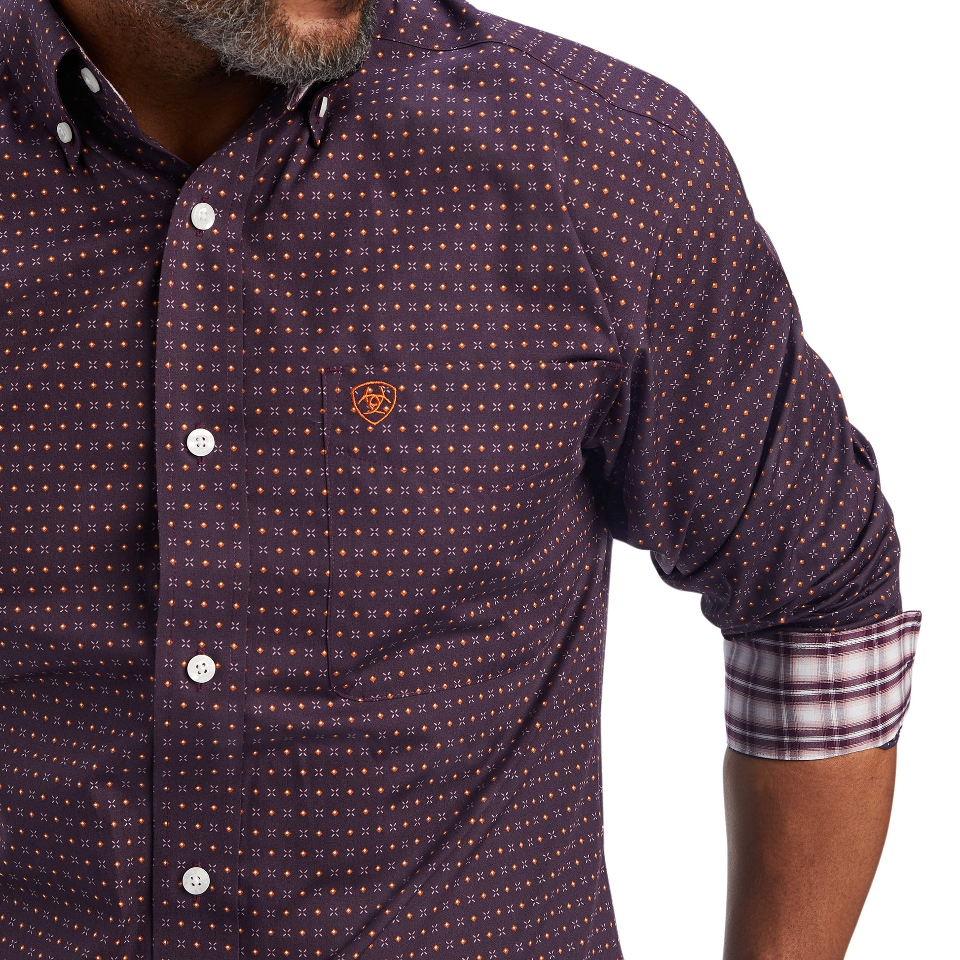 Ariat Mens Wrinkle Free Dylen Fitted Shirt