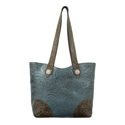 American West Annie's Secret Collection Large Zip Top Tote With Secret Compartment