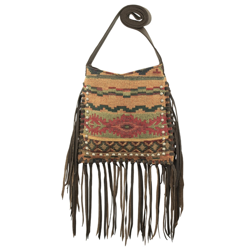 American West Fringed Cowgirl Messenger Crossbody Bag