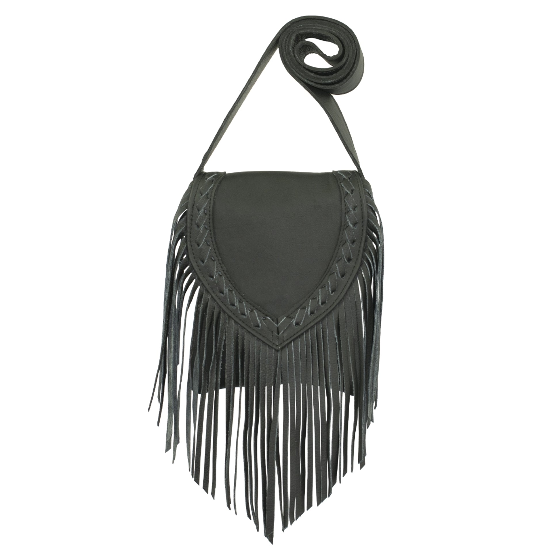 American West Fringed Cowgirl Flap Crossbody Bag
