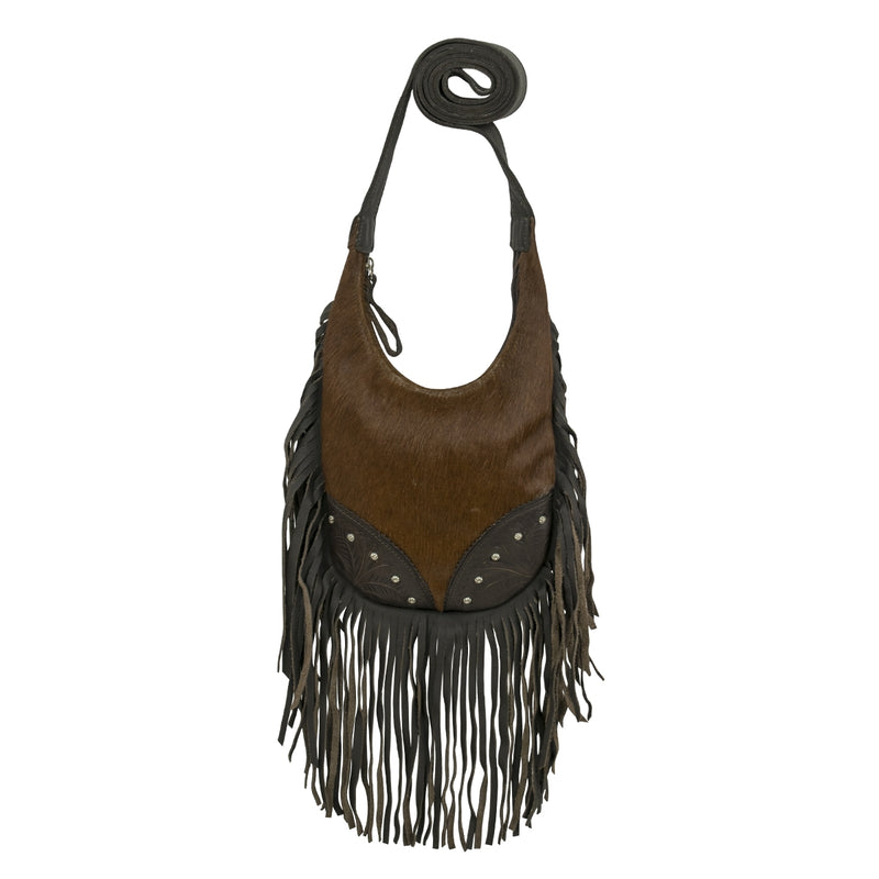 Amercian West Fringed Cowgirl Hobo Crossbody Bag