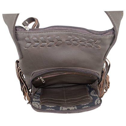 American West Fringed Cowgirl Crossbody with Front Compartment