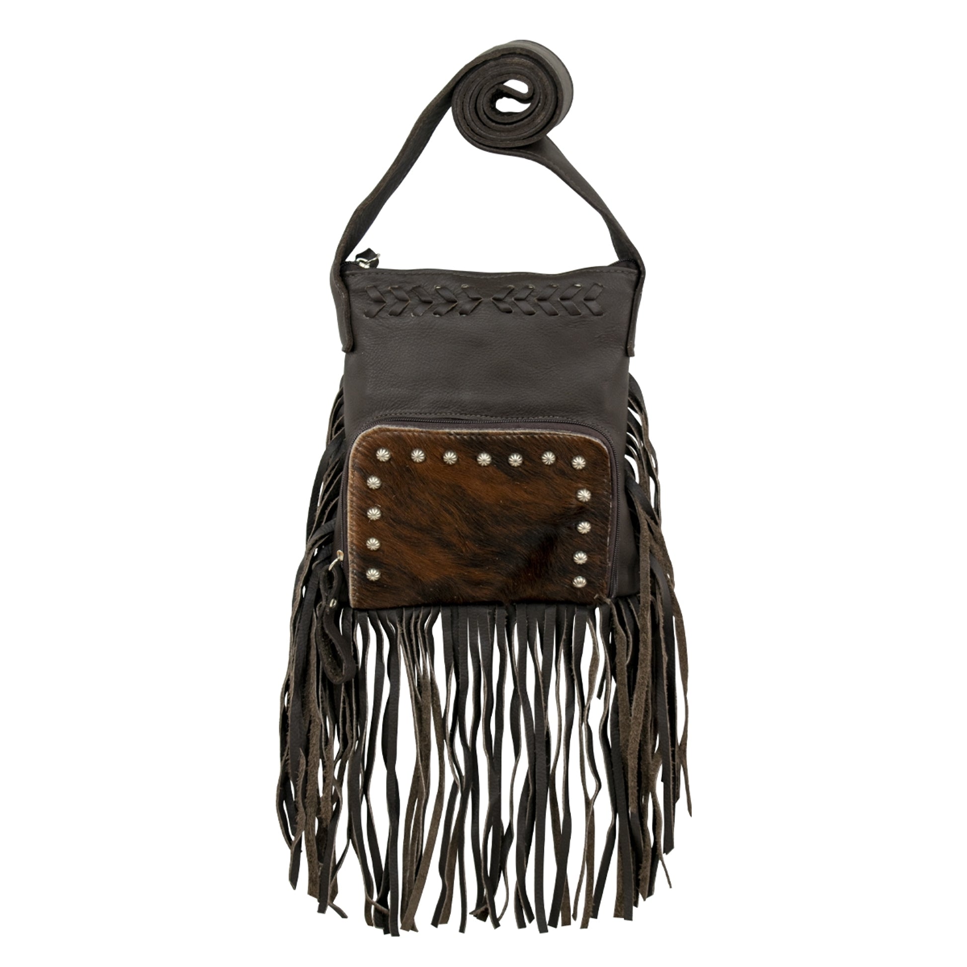 American West Fringed Cowgirl Crossbody with Front Compartment