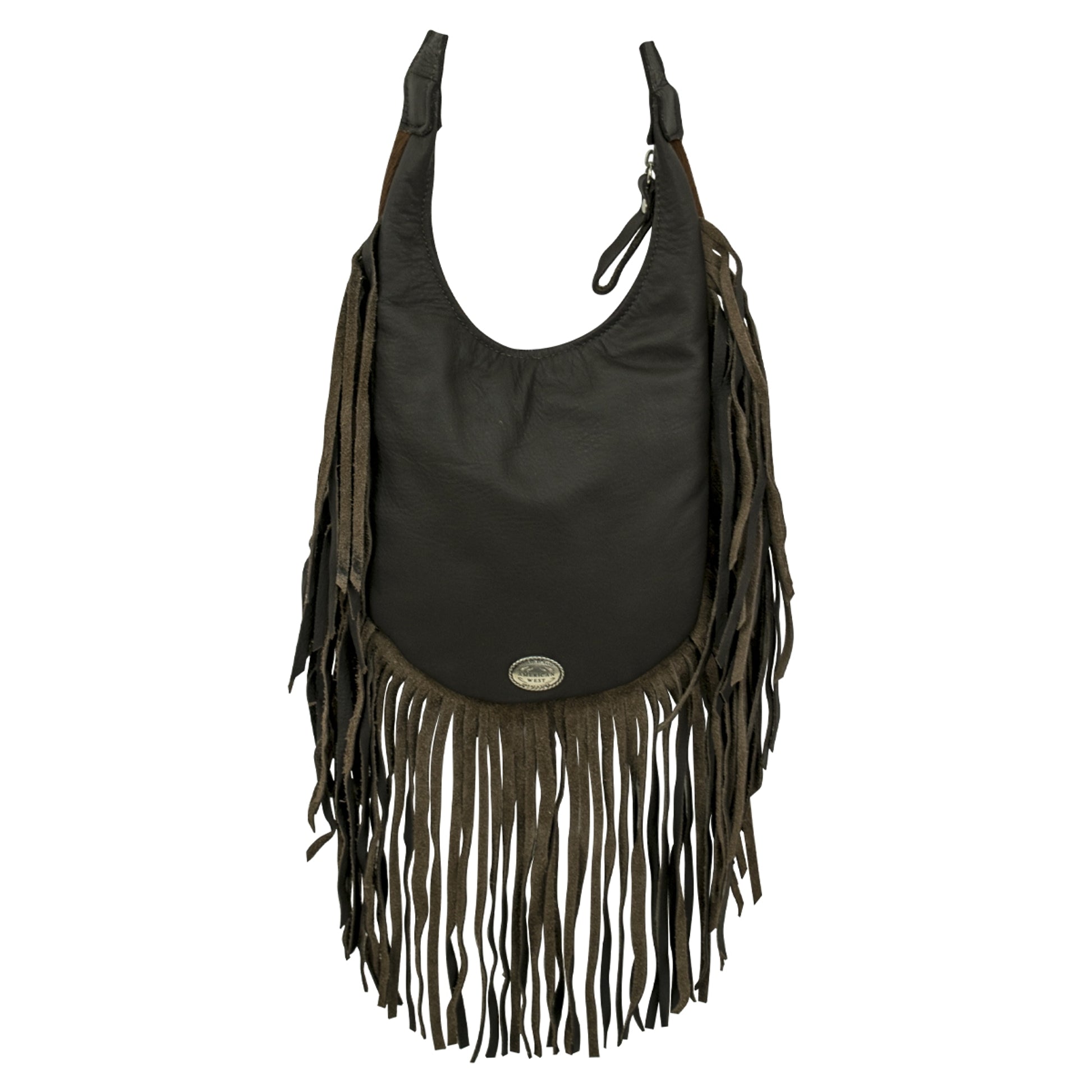 Amercian West Fringed Cowgirl Hobo Crossbody Bag