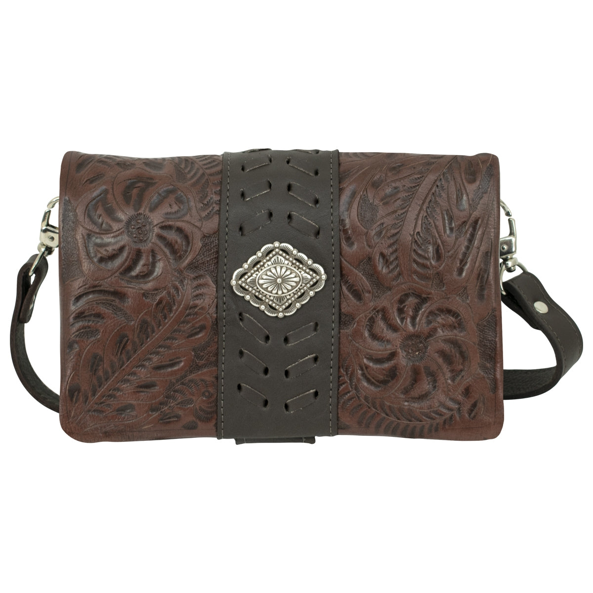 American West Large Grab-And-Go Foldover Crossbody Bag