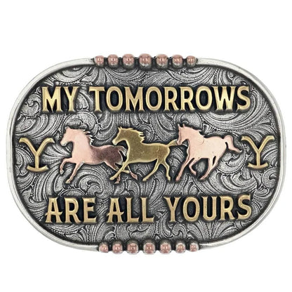 Montana Silversmiths My Tomorrows Yellowstone Attitude Buckle