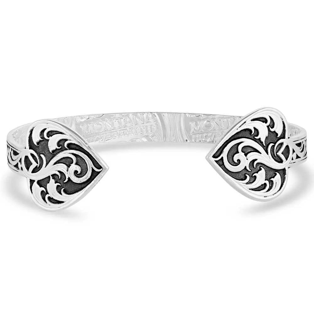 Montana Silversmiths Ace of Hearts Cuff Bracelet