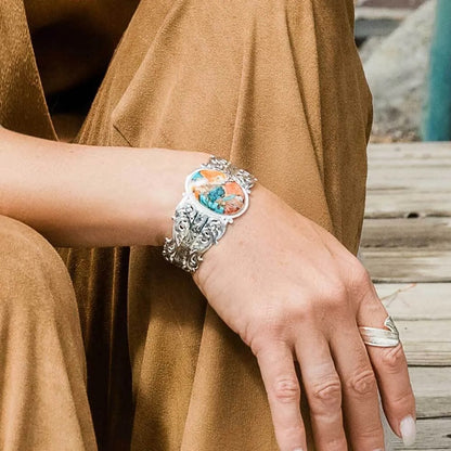 Montana Silversmiths Mountain Glacier Stone Cascade Bracelet