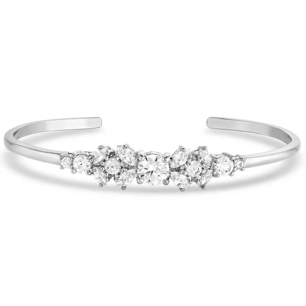 Montana Silversmiths Loves Me Crystal Cuff Bracelet
