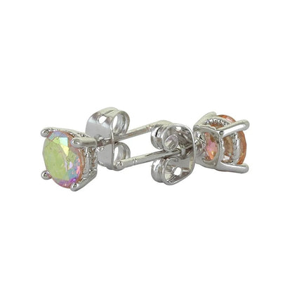 Montana Silversmiths Iridescent Pink Champagne Post Earrings
