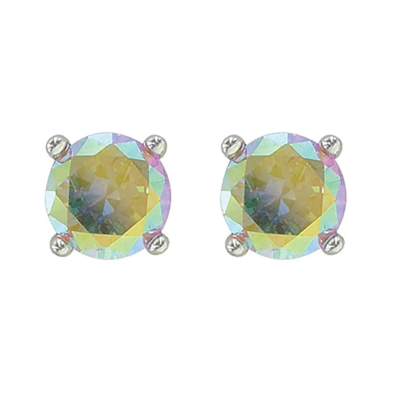 Montana Silversmiths Iridescent Pink Champagne Post Earrings