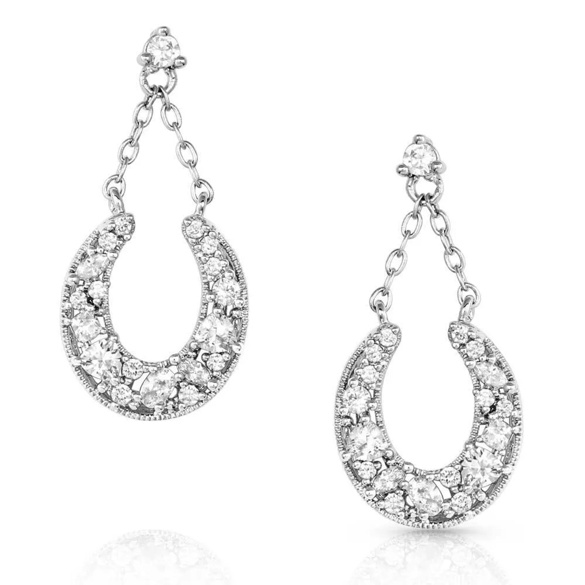 Montana Silversmiths Intentional Luck Crystal Drop Earrings
