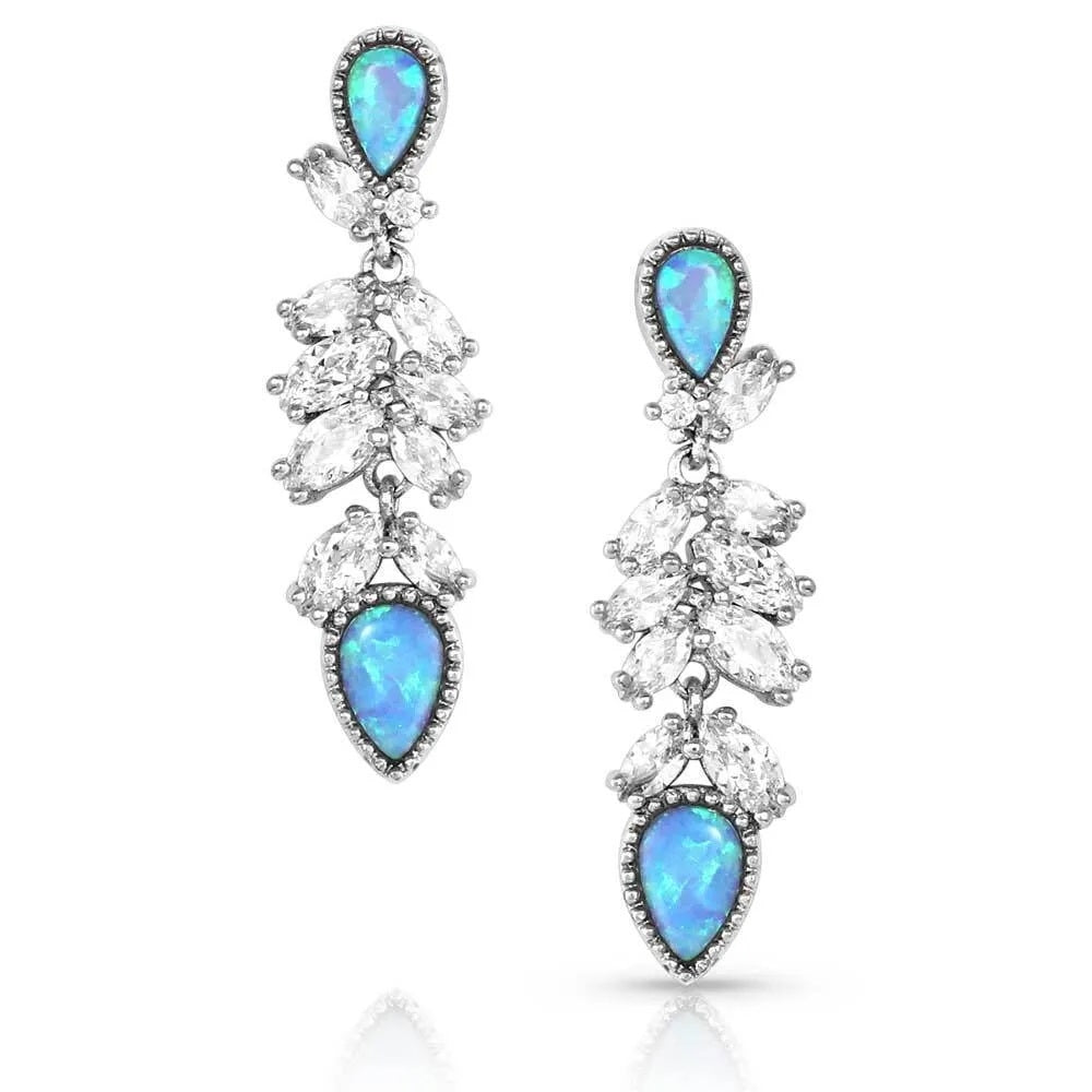 Montana Silversmiths Mystic Falls Opal Crystal Earrings