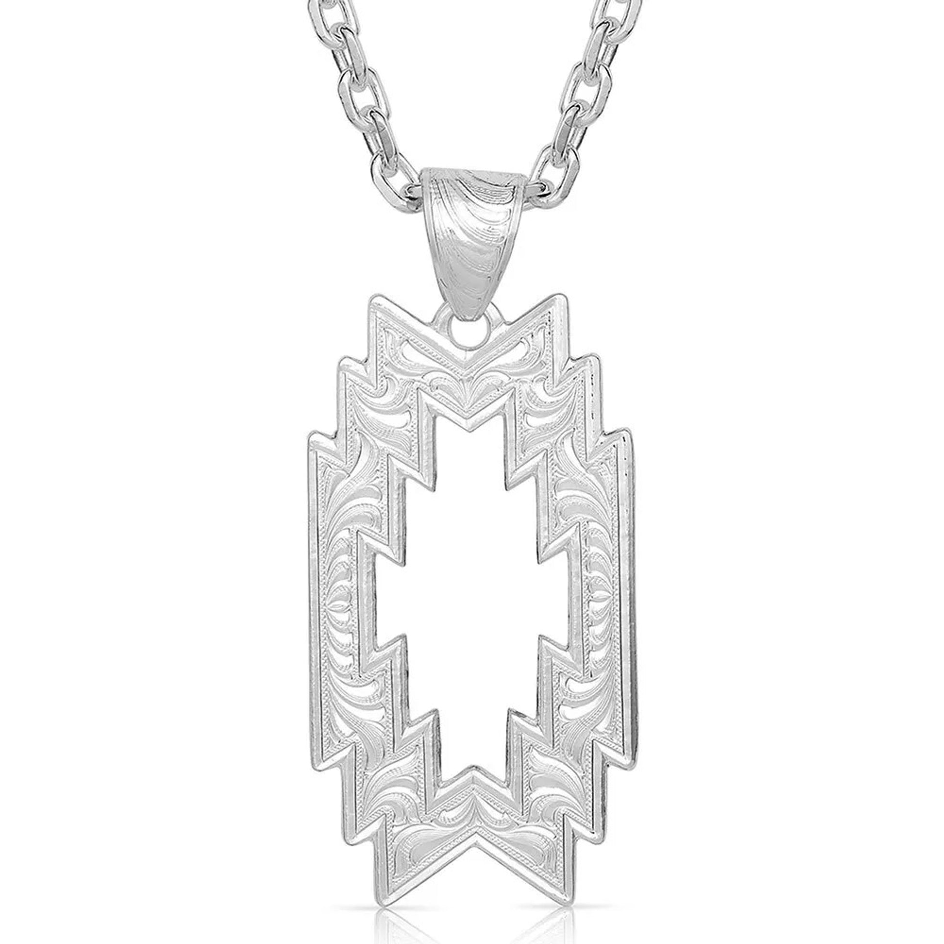 Montana Silversmiths Storm Cloud Geometric Necklace