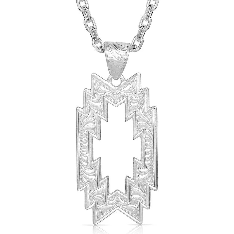 Montana Silversmiths Storm Cloud Geometric Necklace