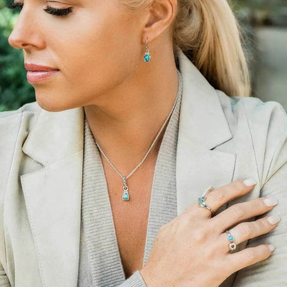 Montana Silversmiths Golden Rush Turquoise Pendant Necklace