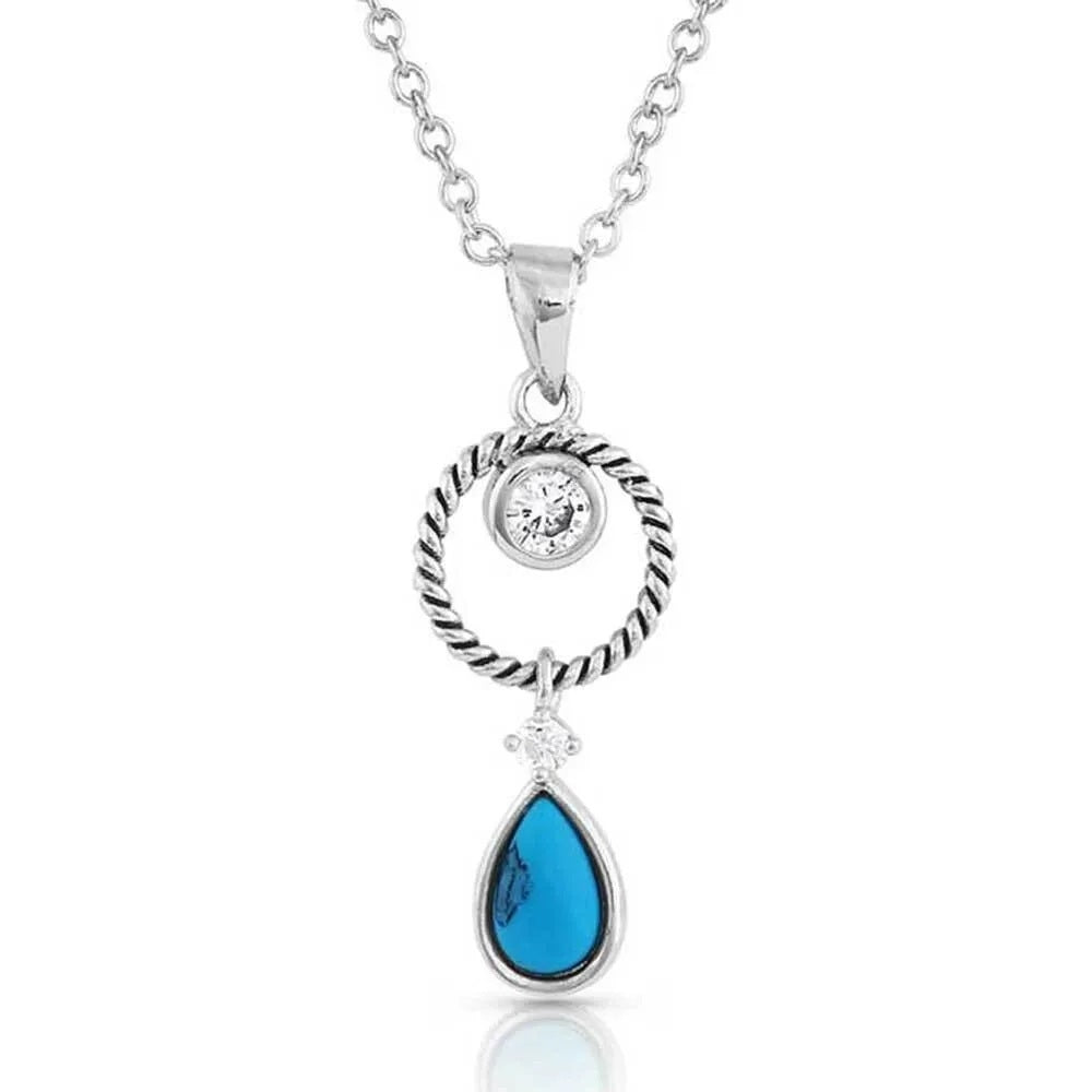 Montana Silversmiths Haloed Moon Rising Turquoise Necklace