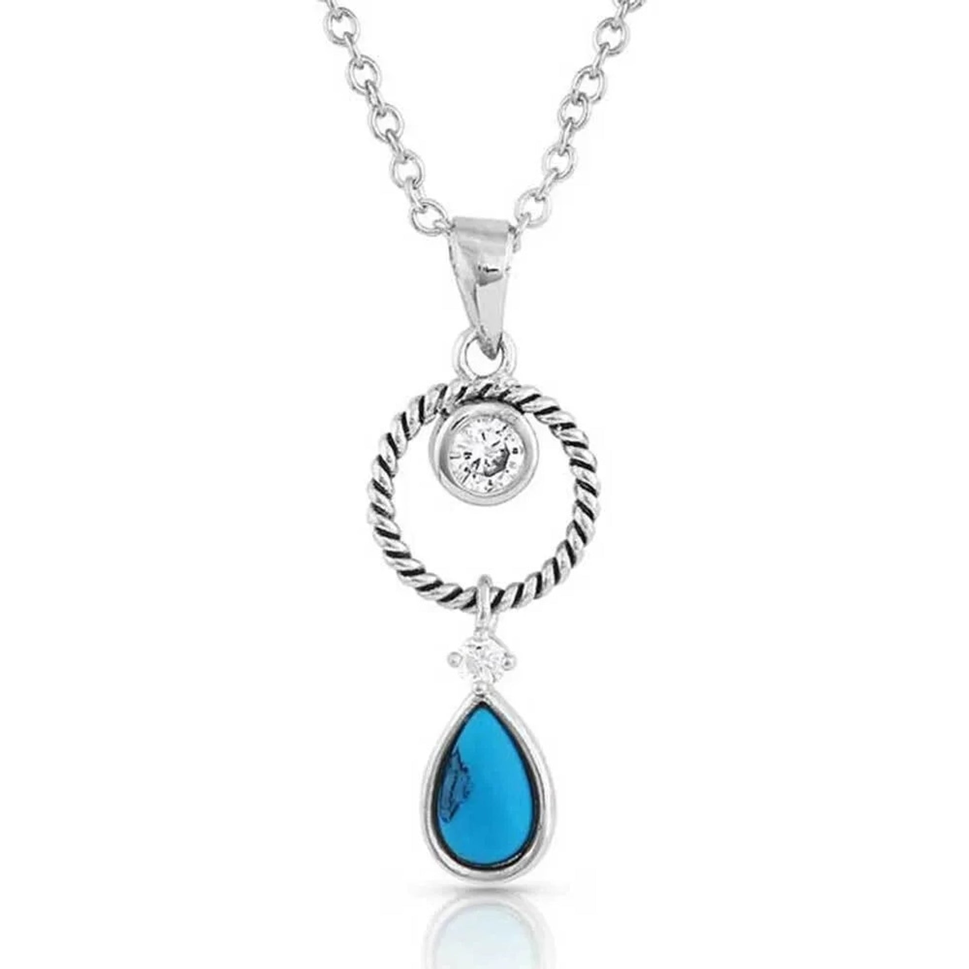 Montana Silversmiths Haloed Moon Rising Turquoise Necklace