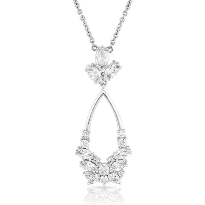 Montana Silversmiths Teardrop Masquerade Crystal Necklace
