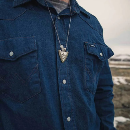 Montana Silversmiths Star Spangled Arrowhead Necklace
