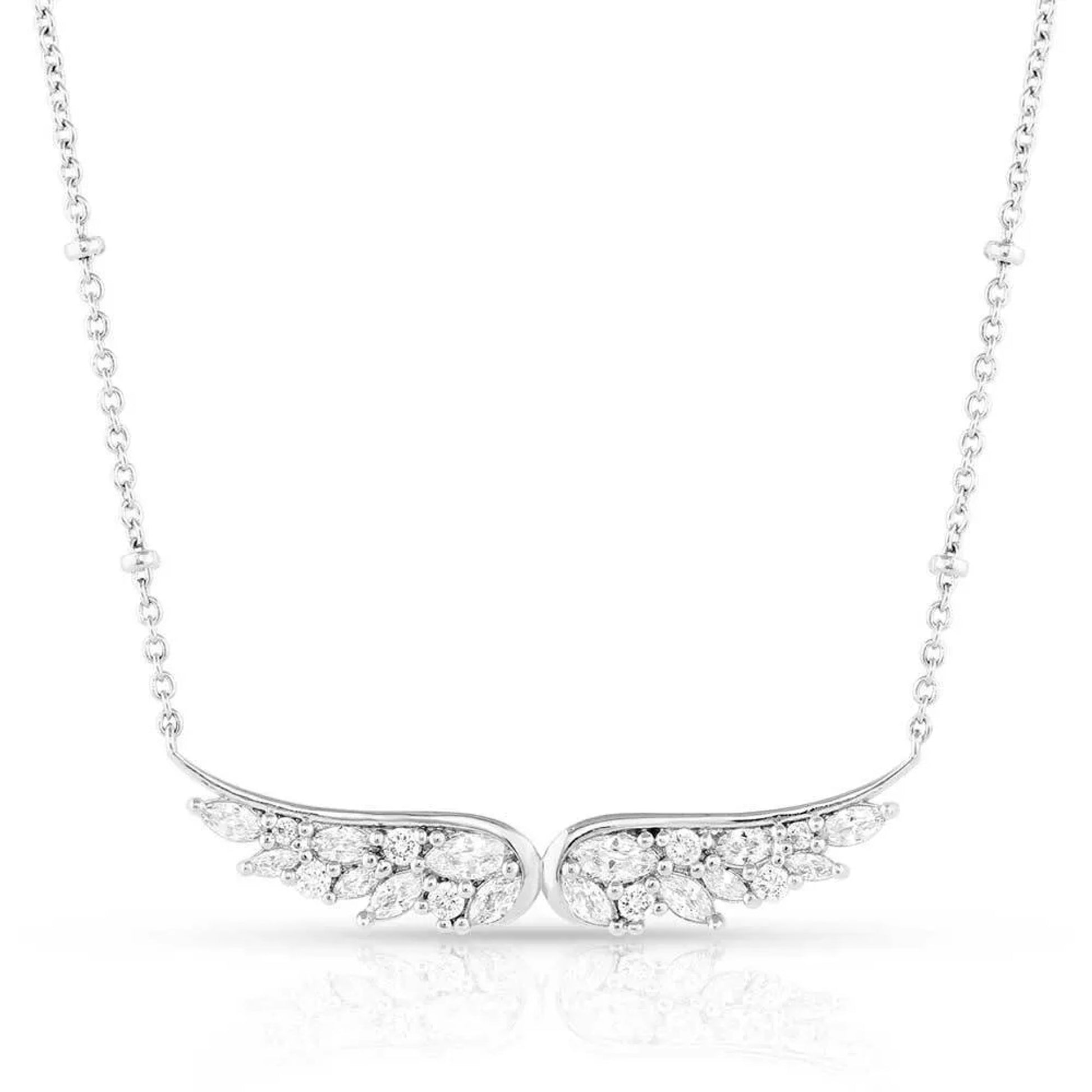 Montana Silversmiths Guardian Wings Crystal Necklace