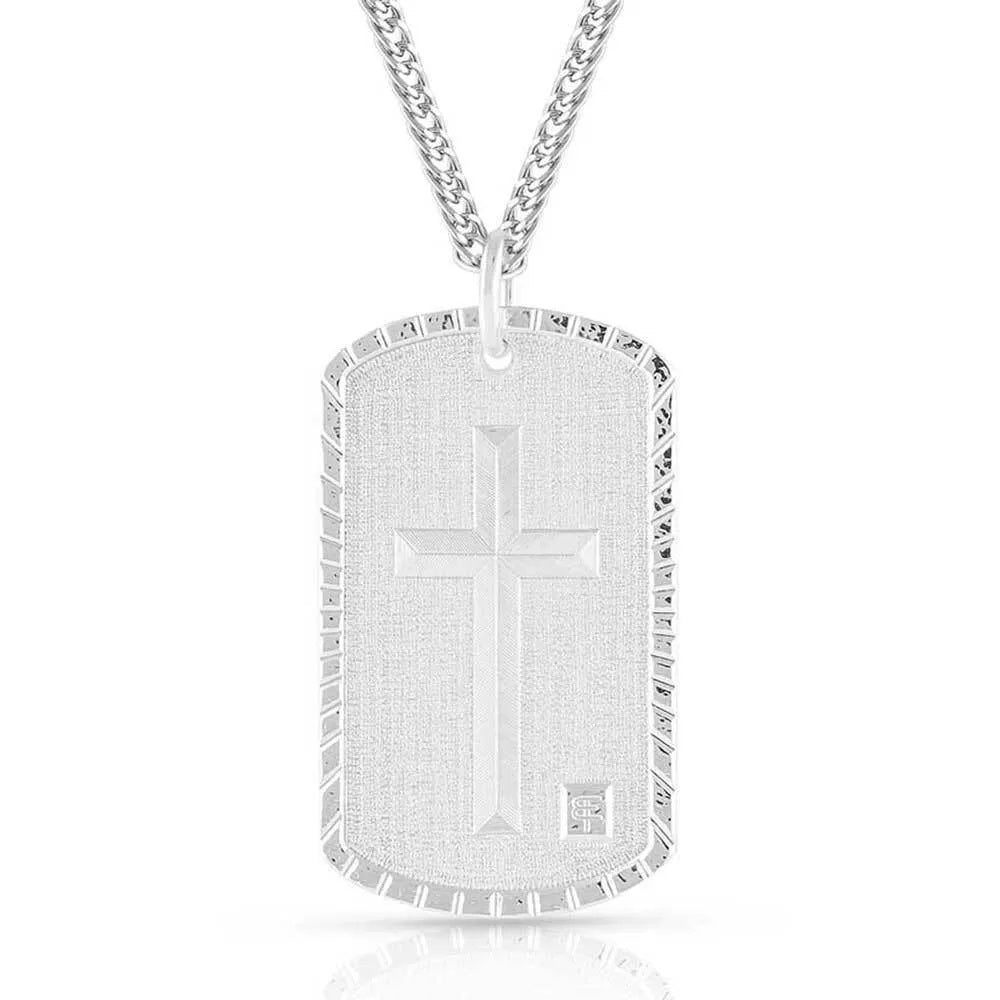Montana Silversmiths God's Soldier Warrior Collections Dog Tag Necklace