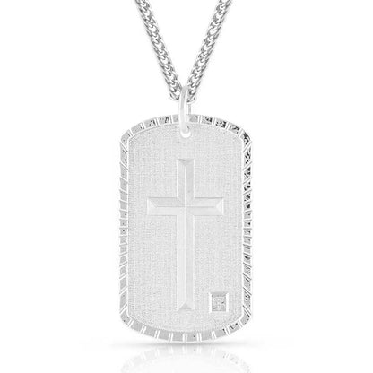 Montana Silversmiths God's Soldier Warrior Collections Dog Tag Necklace