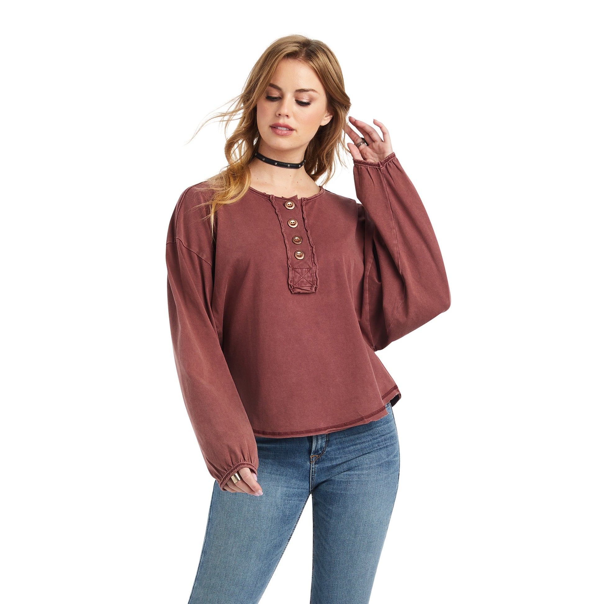 Ariat Ladies Pinon Henley Top