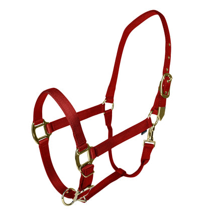 Gatsby Gold Personalized Adjustable Nylon Halter with Snap