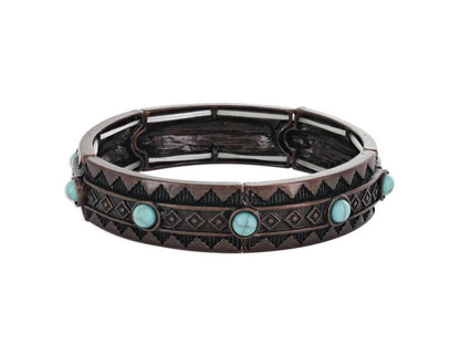 Montana Silversmiths Rumbling Earth Mineral Attitude Bracelet
