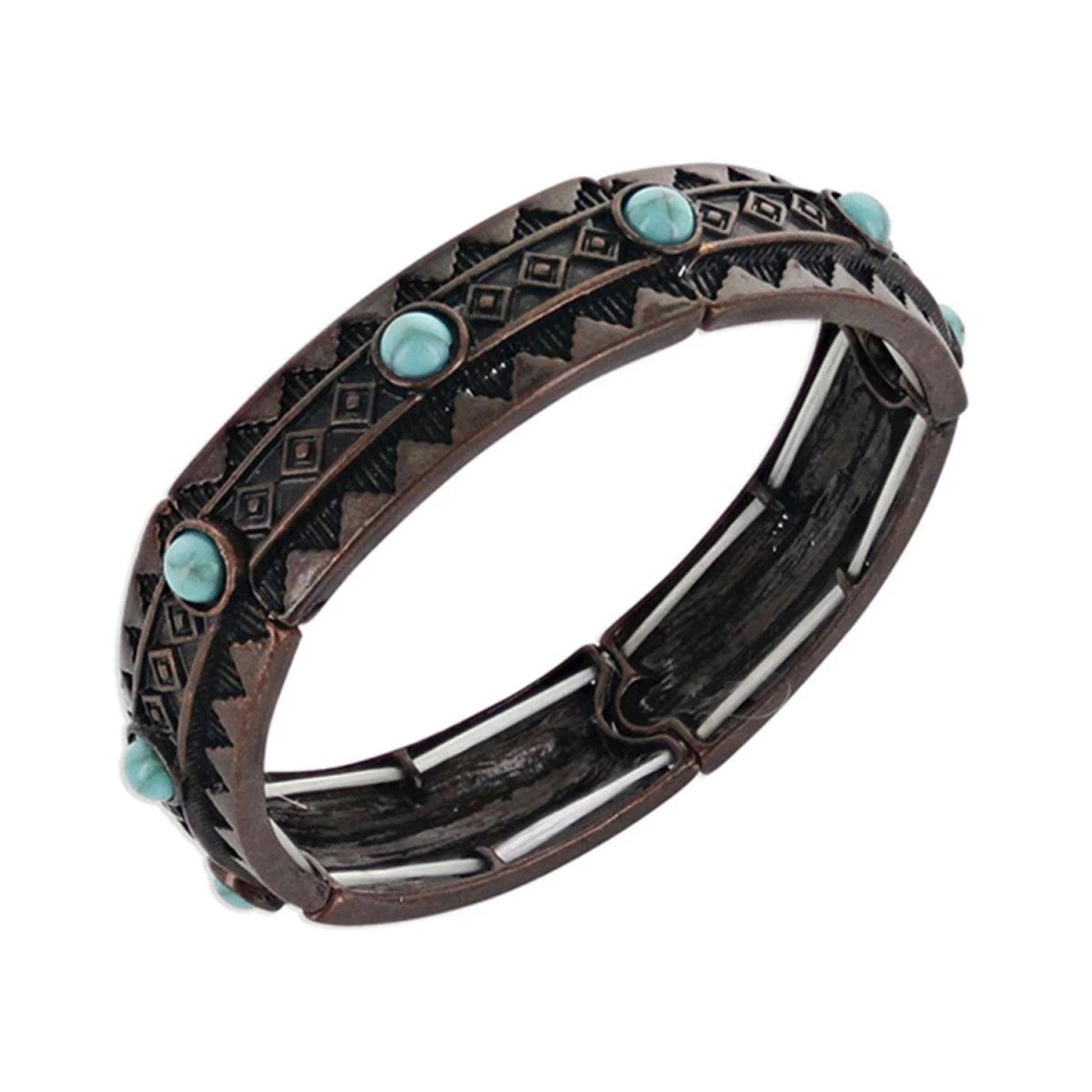 Montana Silversmiths Rumbling Earth Mineral Attitude Bracelet