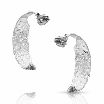Montana Silversmiths Wind Dancer Hoop Earrings