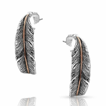 Montana Silversmiths Wind Dancer Hoop Earrings